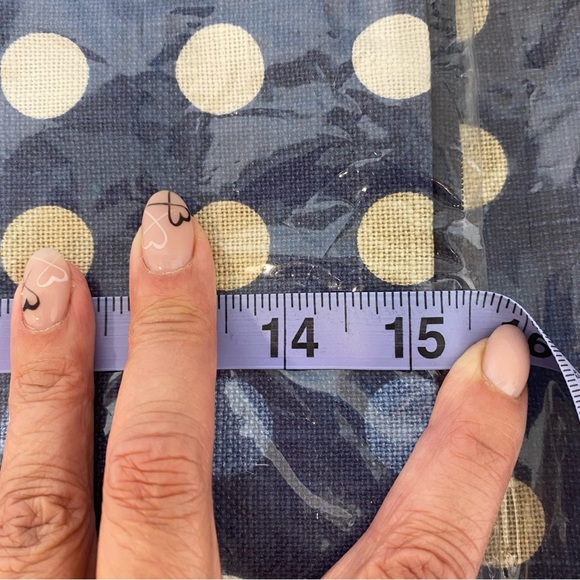 NWT Sarah Richardson Polka Pillow Covers (2) 20”x15” Blue White Tan - Picture 5 of 6